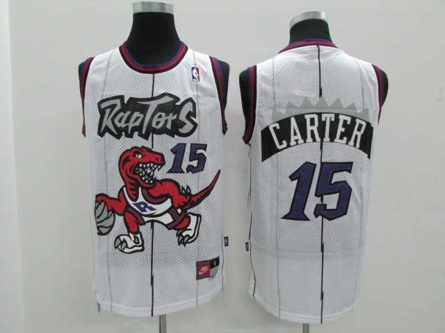 Nike Raptors 15 Vince Carter White Hardwood Classics Stitched NBA Jersey